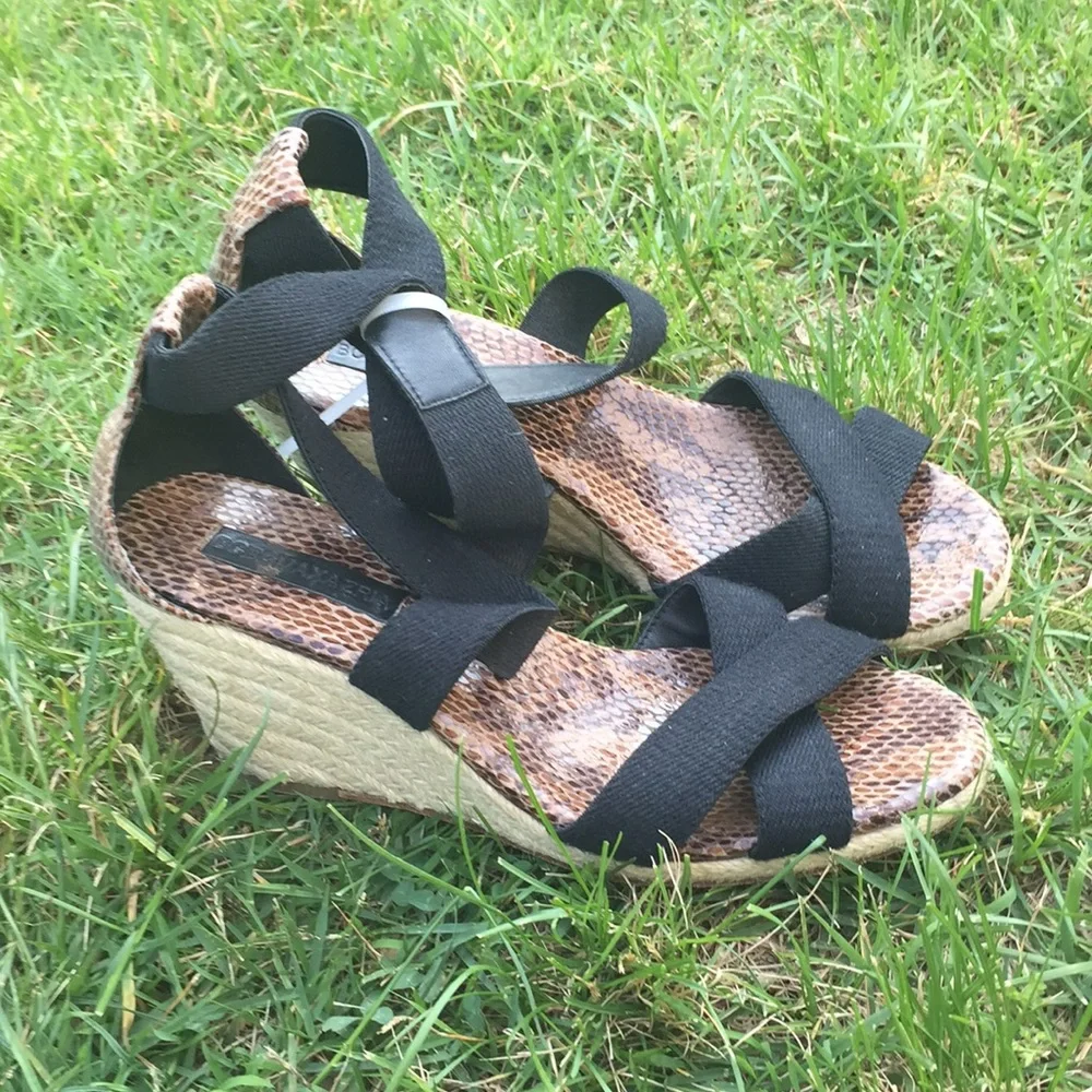 BCBGmaxazria Barcelona Black Espadrilles